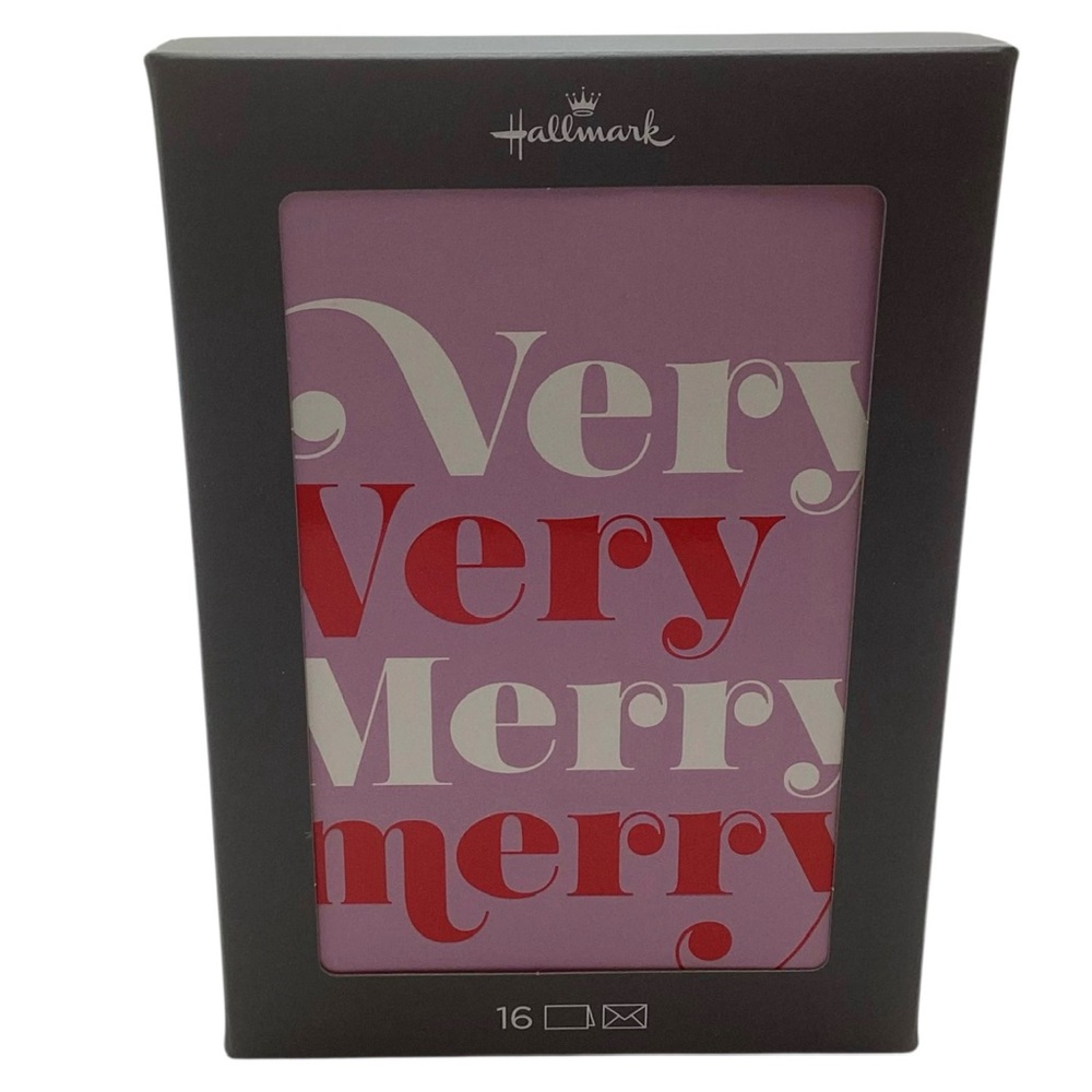 Hallmark Very Very Merry Boxed Christmas Cards, Pack of 16 (NWT) - Picture 10 of 15